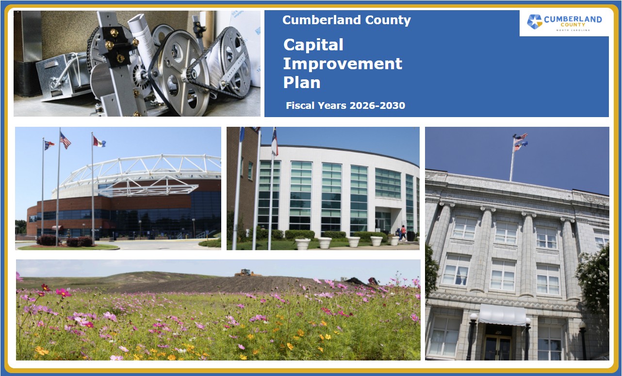 Cumberland County Capital Improvement Plan objectives collage.