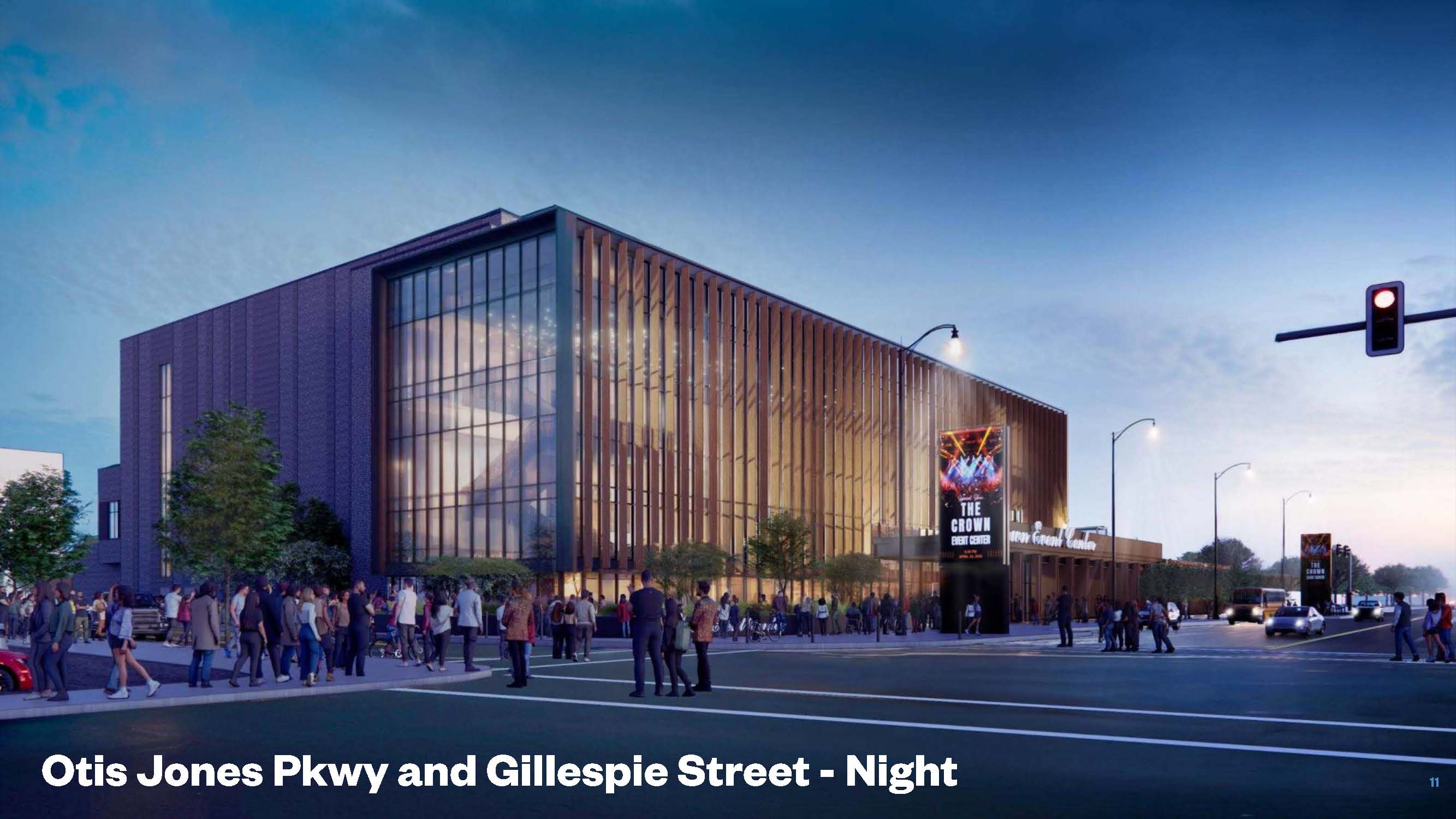 Architect rendering of the Crown Event Center
