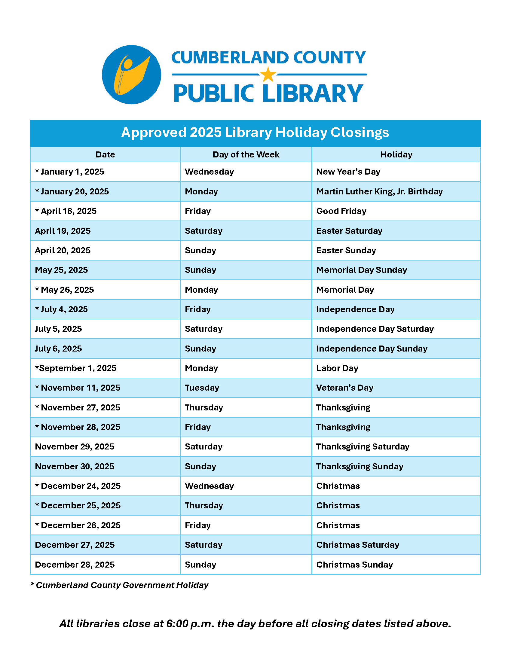 2024 Holiday Closings-website